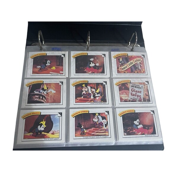 Vintage DISNEY 1991 COLLECTOR CARDS BINDER 198 CARDS - Picture 4 of 16
